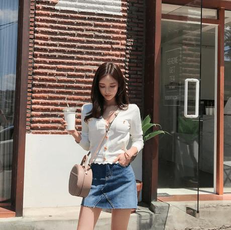 孙允珠悠闲白色阳光棉麻舒适小开衫