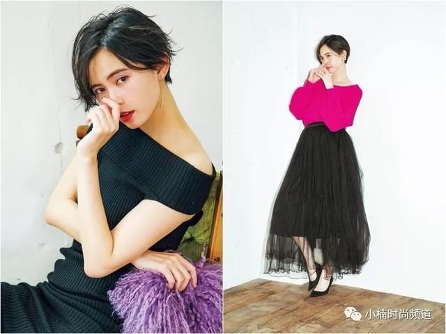 早已不再是当年日杂Mina里的金发少女：比留川游30+的黑短发魅力
