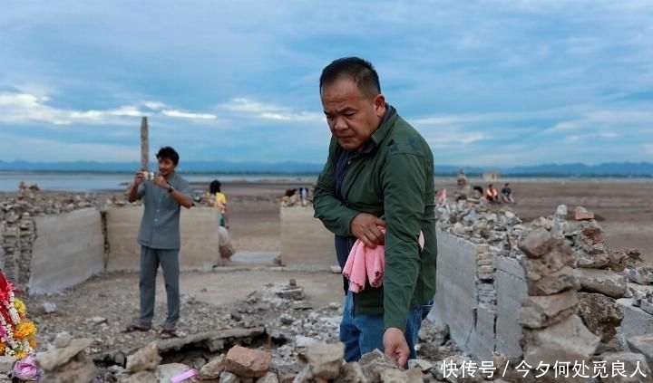 泰国遭遇十年一遇干旱 被水库淹没的寺庙“重见天日”（组图）