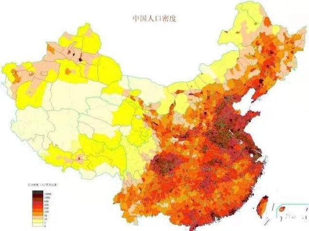  「相差」河南省和江西省面积一样大，为什么人口相差这么多？