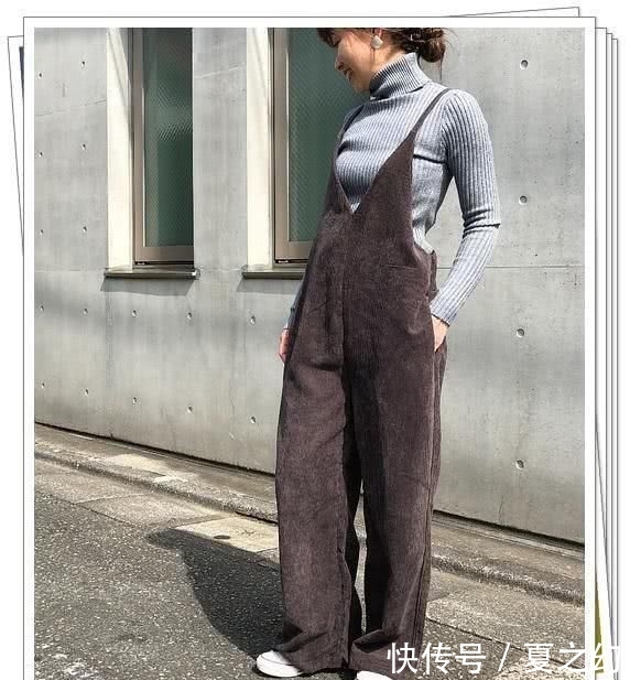  [适合]背带裤日系look，适合早春搭配针织衫和外套的造型分享