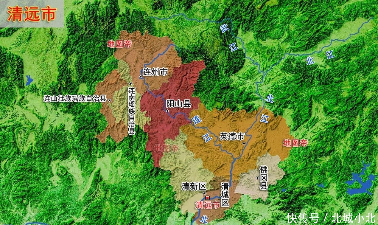  #地形图#22张地形图，快速了解广东省各地级市