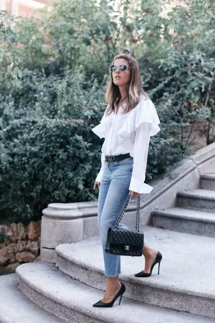 牛仔裤和时尚高跟鞋的搭配方式，你是哪一种？