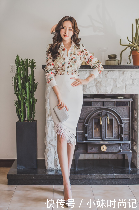 「小姐姐」秀丽大花加刺绣: 营造浓浓复古感!