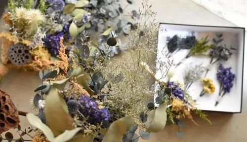 手工@DIY手工制作:用干花做的花艺作品,比鲜花还美!