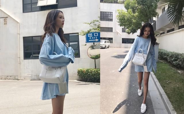 黄一琳真疯狂！全身上下只穿了件T恤就出门，网友：敢坐下吗？