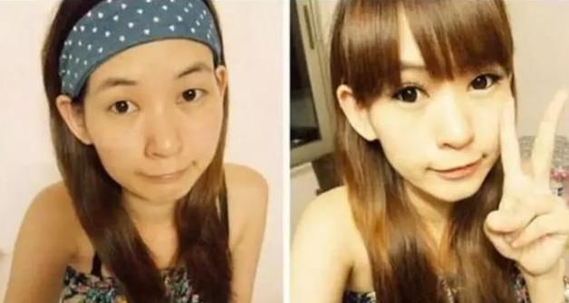 女生化妆前后样貌对比，我：“可以抱走最后那个妹子吗？”
