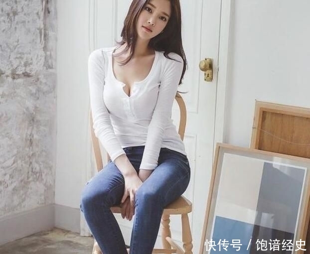 『洒脱』干练洒脱的牛仔裤美女,穿出美好身姿