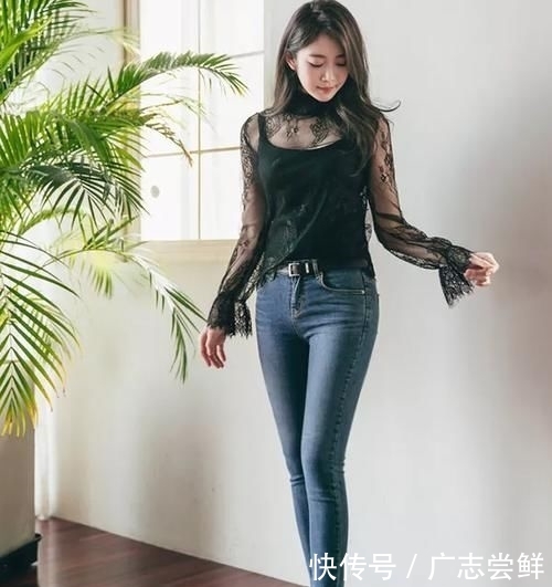 「好处」紧身牛仔裤,修身塑形,完美的比例分割,独到好处