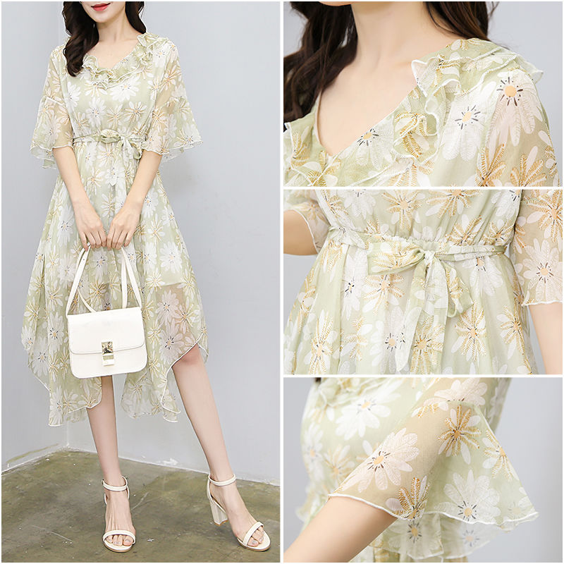 真刷新了我的认知!这连衣裙真能改变我的气质，洋气清新美丽吸睛