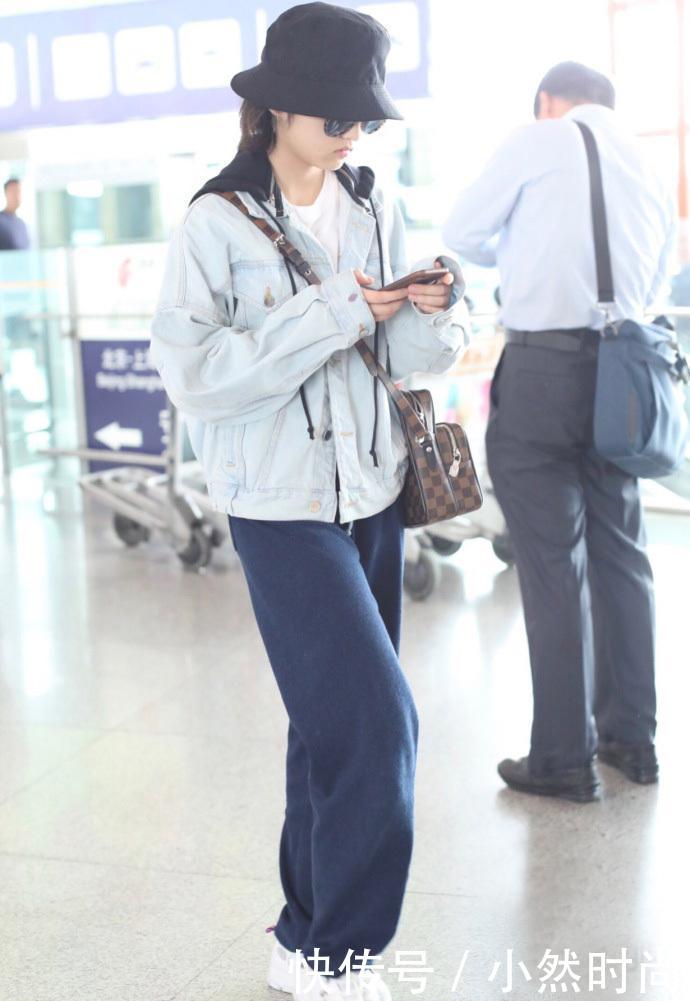 张子枫不穿短裤就对了，一条运动裤穿出超模范，气场瞬间一米八