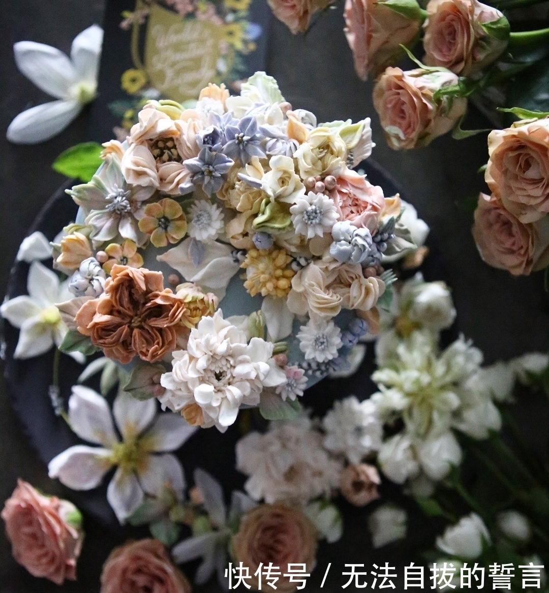 『制作』她做的鲜花蛋糕太撩人,看完后全世界都惊艳了!