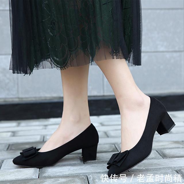 【女人】美丽舒适粗跟鞋,让女人大气显高走得稳