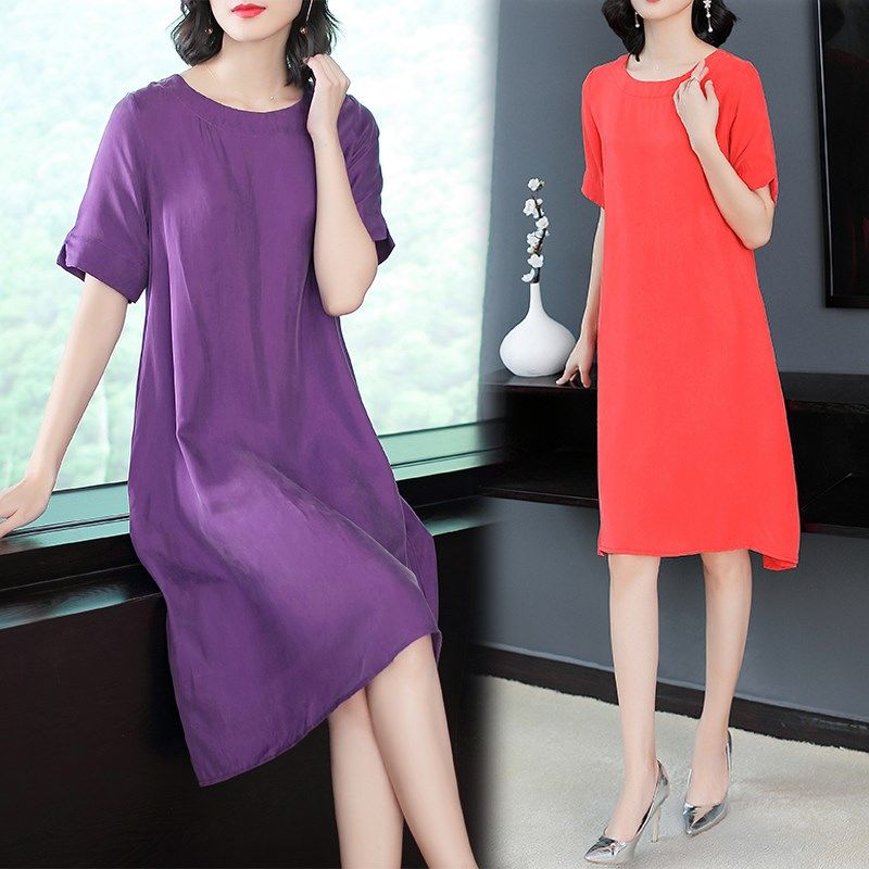 老婆贼会搭!新款优雅的高档氨丝裙+时尚高跟鞋，真是迷死人了