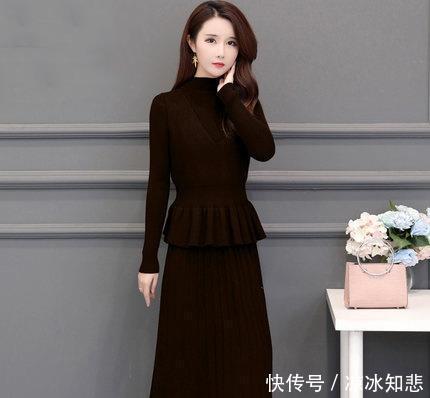 『衣裙』逛街这样穿:毛衣裙 羽绒服!洋气保暖不显臃肿,迷倒一片
