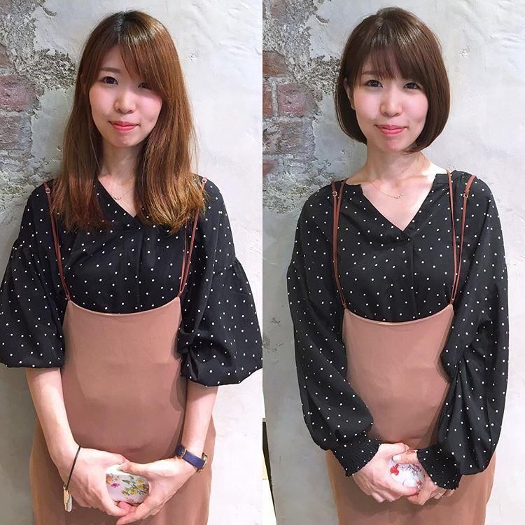 对比了才知道，短发能让你的脸型马上变小