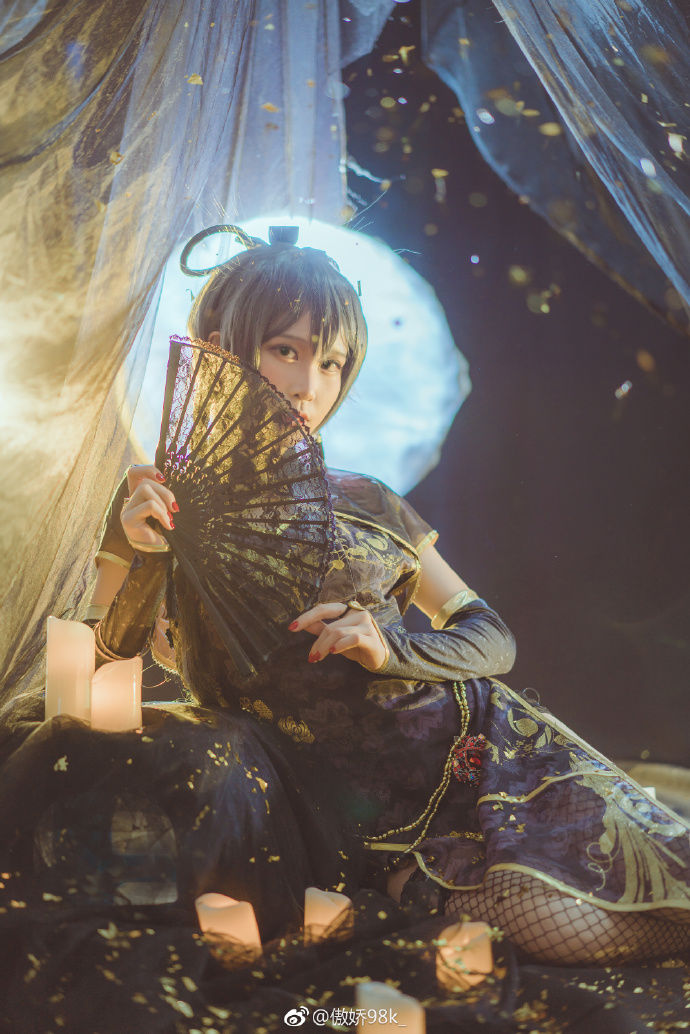 网袜不错 洛天依 金丝雀旗袍cosplay