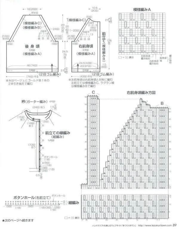  「春款」精致有质感：女式棒针春款真丝羊毛开衫（有编织图解）
