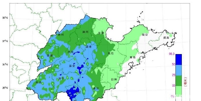  [降水量]山东大范围降雨明天结束，这次下了4316个大明湖！