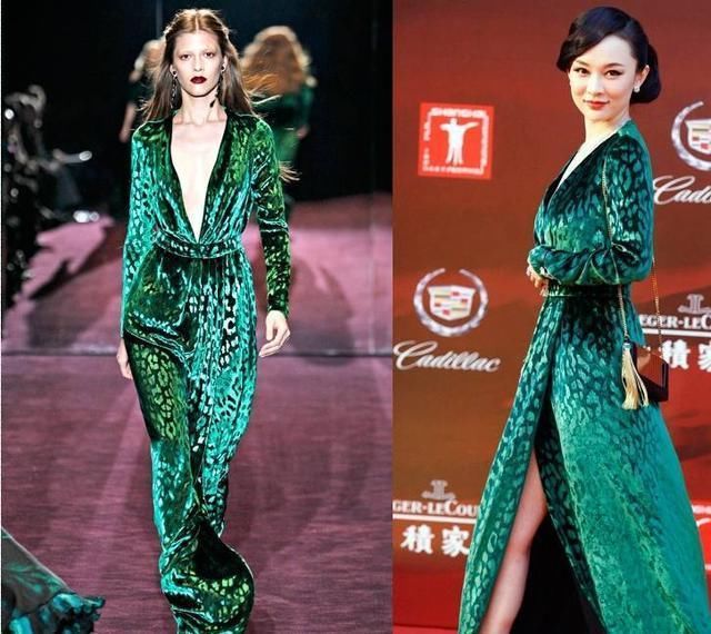 女星与模特撞衫，迪丽热巴完胜!