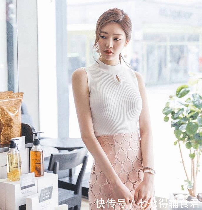  「粉色」白色遇到裸粉色，美得很低调！