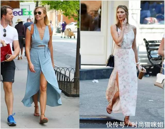 自带小风扇，开衩裙让你的美腿透透气！