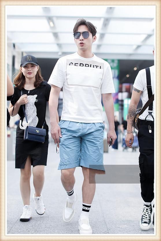 当183张彬彬穿短裤撞上188张亮，才知道模特的腿真的不好惹!