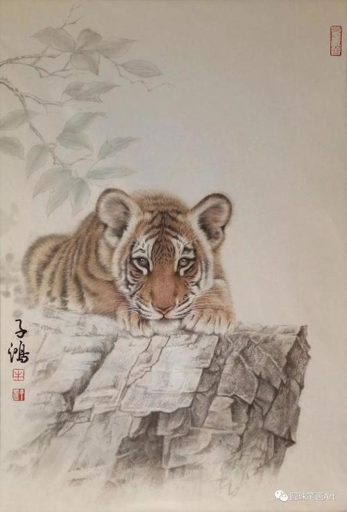 他笔下的这些细腻逼真的工笔画，让人叹为观止！