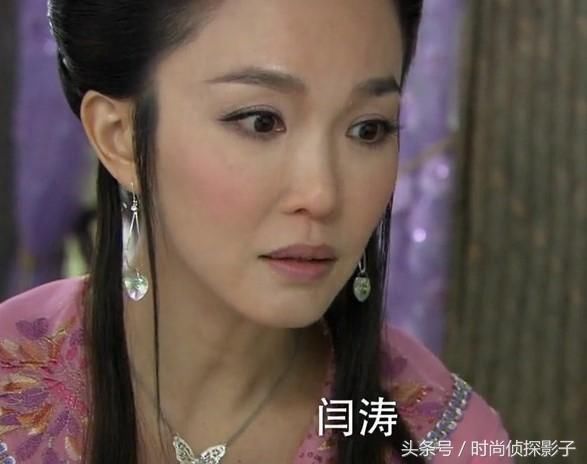 戴爱心耳环的古装女子，胡静素雅、范文芳婉约、沈傲君很时髦