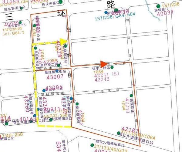  『调整』注意！道路施工 明起成都公交3、65、899、1084路临时调整走向