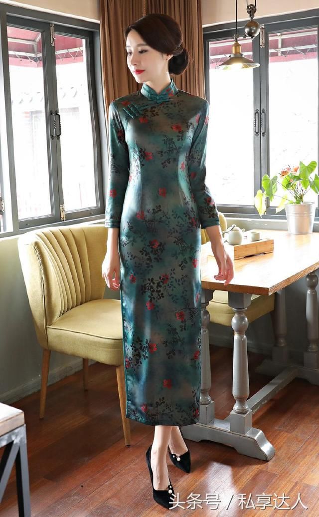 香云纱双层旗袍裙,秋季就选她,保管让你穿出不一样的气质