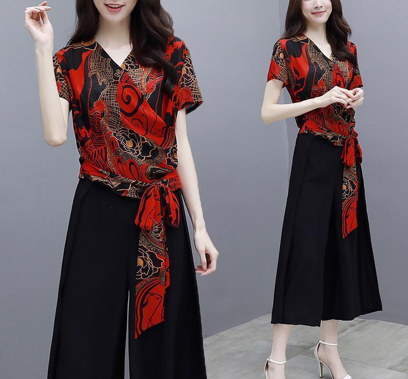 比旗袍还洋气的阔腿套装，47岁老婆一买7件，上班穿美的不重样