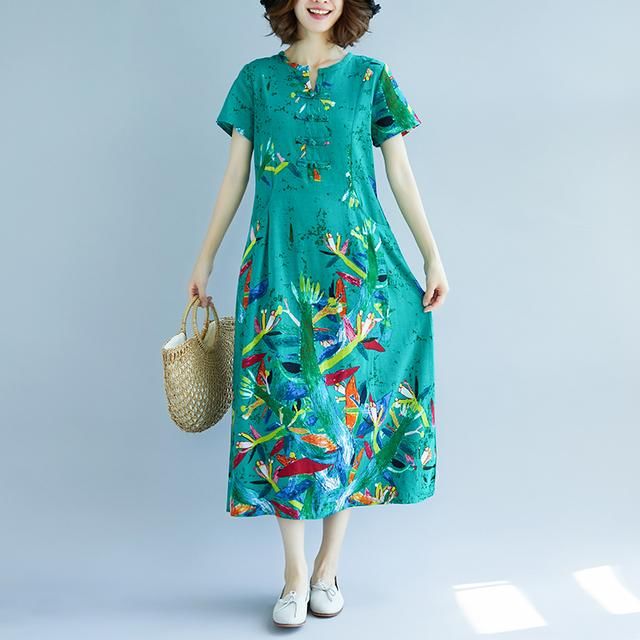 棉麻裙是真的太火了，优雅显瘦超好穿，难怪妈妈一买8件