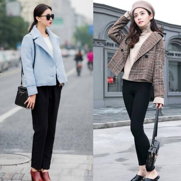  #冬天#女人个子矮，冬天试试这3款短外套，时髦显高，第1款真的很显瘦！