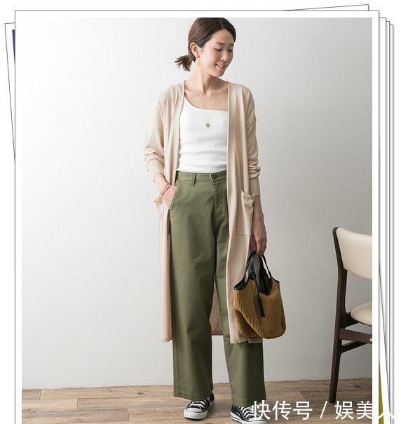  感觉■穿上就变时尚的“长开衫”look，充满感觉的日系成熟穿搭分享