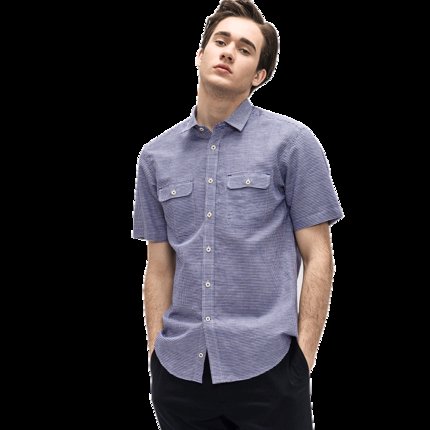 CK制造商，鲁泰佰杰斯男士新疆长绒棉牛津纺衬衫四折48元