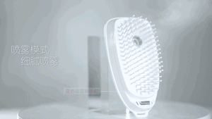 专治头发炸毛,自带按摩功能的保湿气垫梳