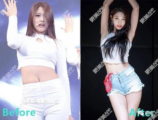 景甜凸出的小肚子衣服都遮不住，体型快和蒋欣一样了