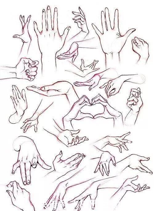 [素描]素描｜360度手部素描干货，值得你收藏！