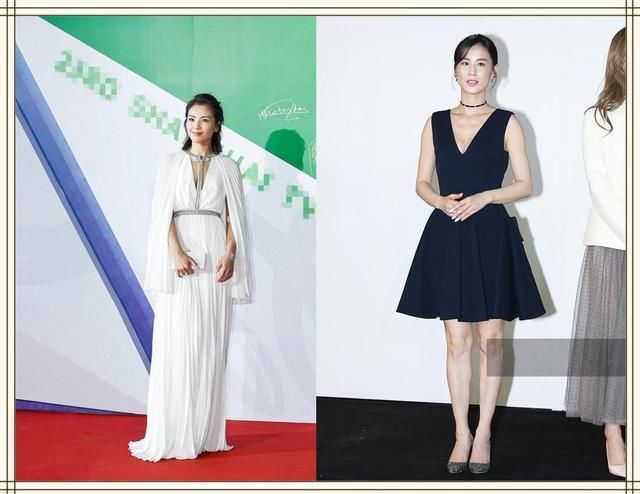 当35岁黄圣依和40岁刘涛同穿深V裙,才发现性感与优雅差距有多大