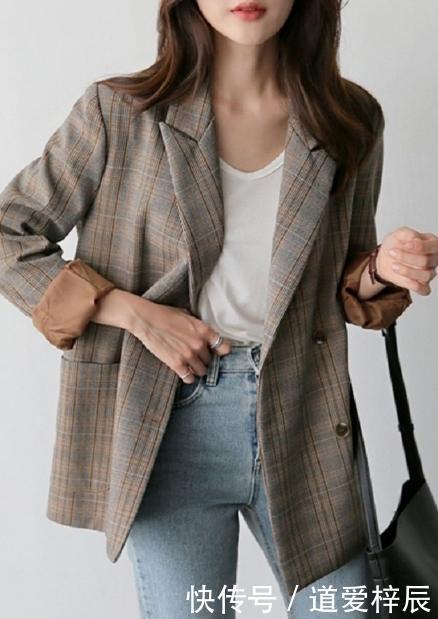 格子西装:2020年开春“西服”大火!搭什么单品都好看,几乎每个女生都适合