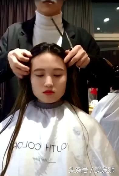 因国字脸困扰的美女，换个新发型后秒变气质女神