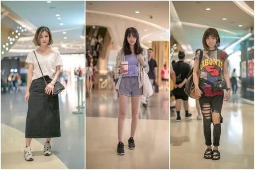  「型上的亮点」街拍时尚潮人穿搭，破洞裤充满街头时尚风，衬衣搭短裤清爽休闲感