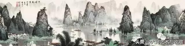 看了他的山水画，就有马上去旅游的冲动!