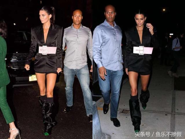 肯达尔詹娜夜出造型新颖，奇异的的靴子像袖套，还有更搞笑的！