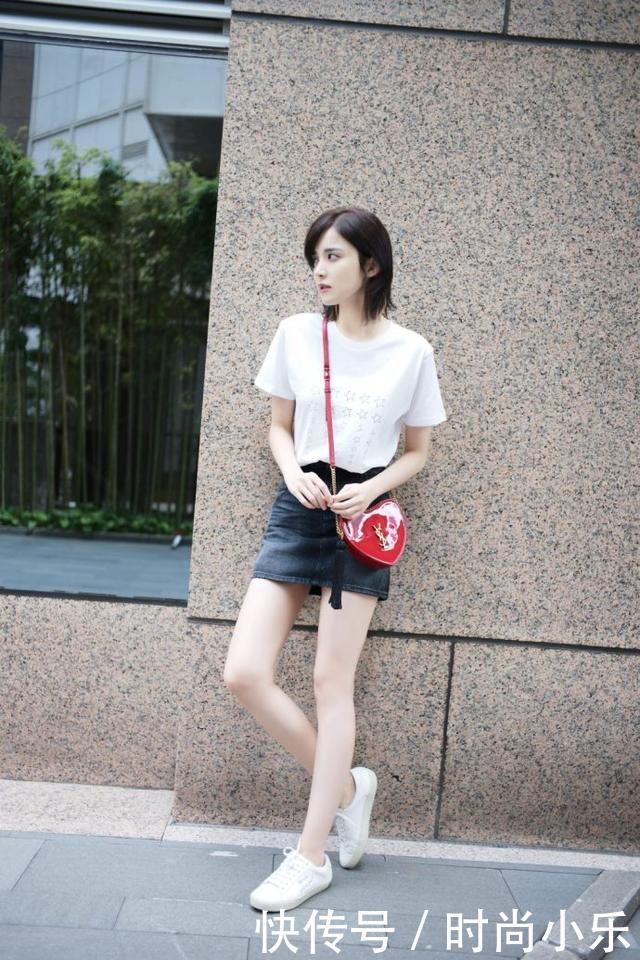 娜扎，邻居家小姐姐的风格，网友：好甜美