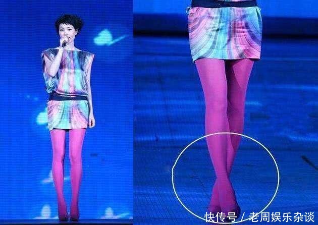 明星穿丝袜：杨幂土气，王菲穿出新风格，最惊艳的还是腿粗的她