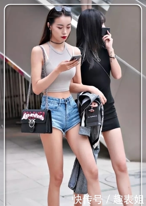  66＂时尚穿搭：背心搭配短裤，小姐姐完美驾驭时尚，网友：小清新！