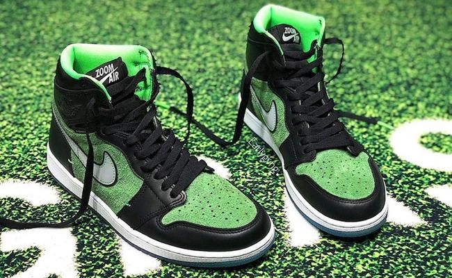  实物@「黑绿配色」AJ1 Zoom最新实物曝光！太像13年前的Dunk SB