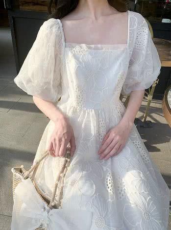 #仙女裙#春夏元气穿搭,超仙显瘦连衣裙,少女感满满,是心动的感觉!